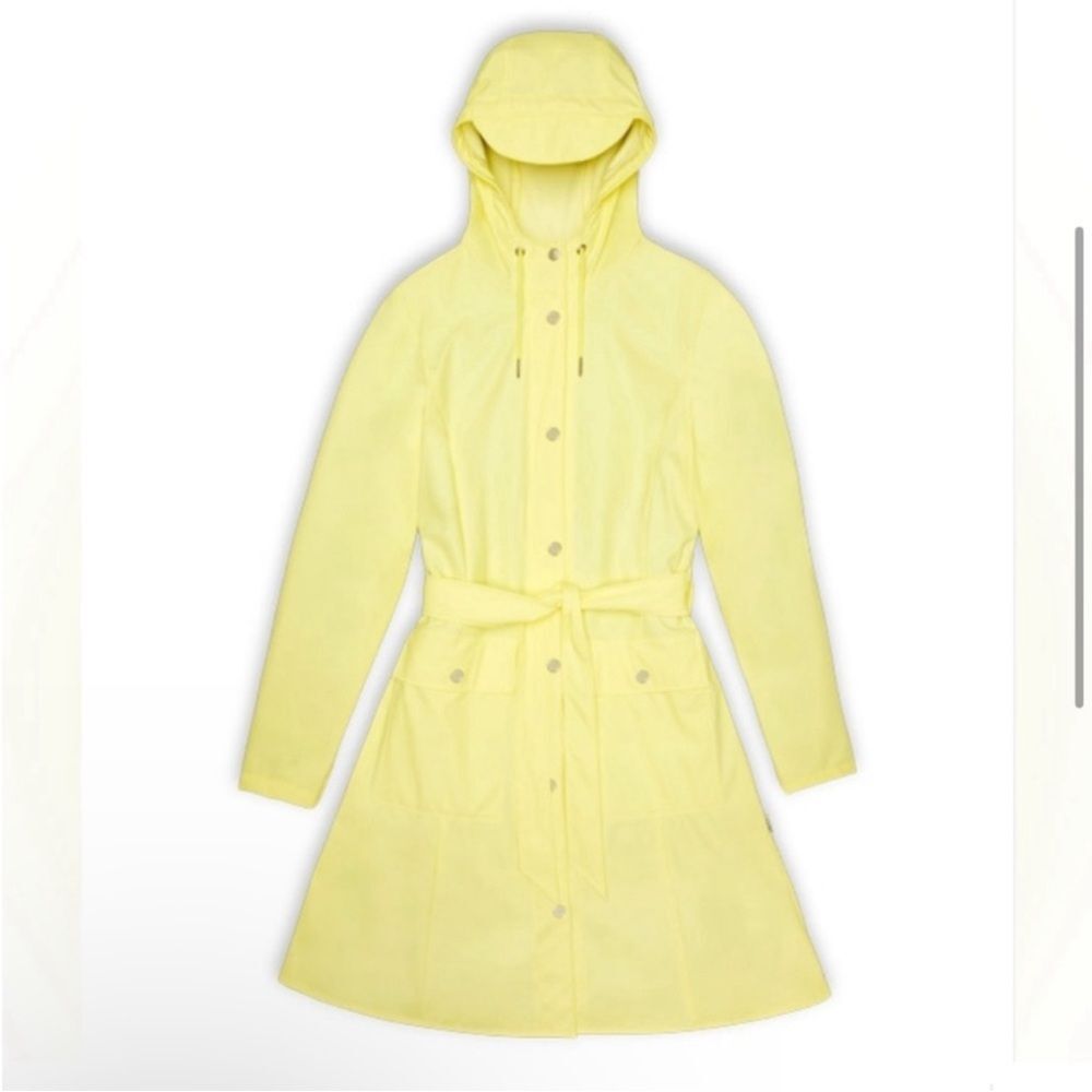 RAINS Curve W Jacket ~ Straw Yellow ~ NWT ~ XL